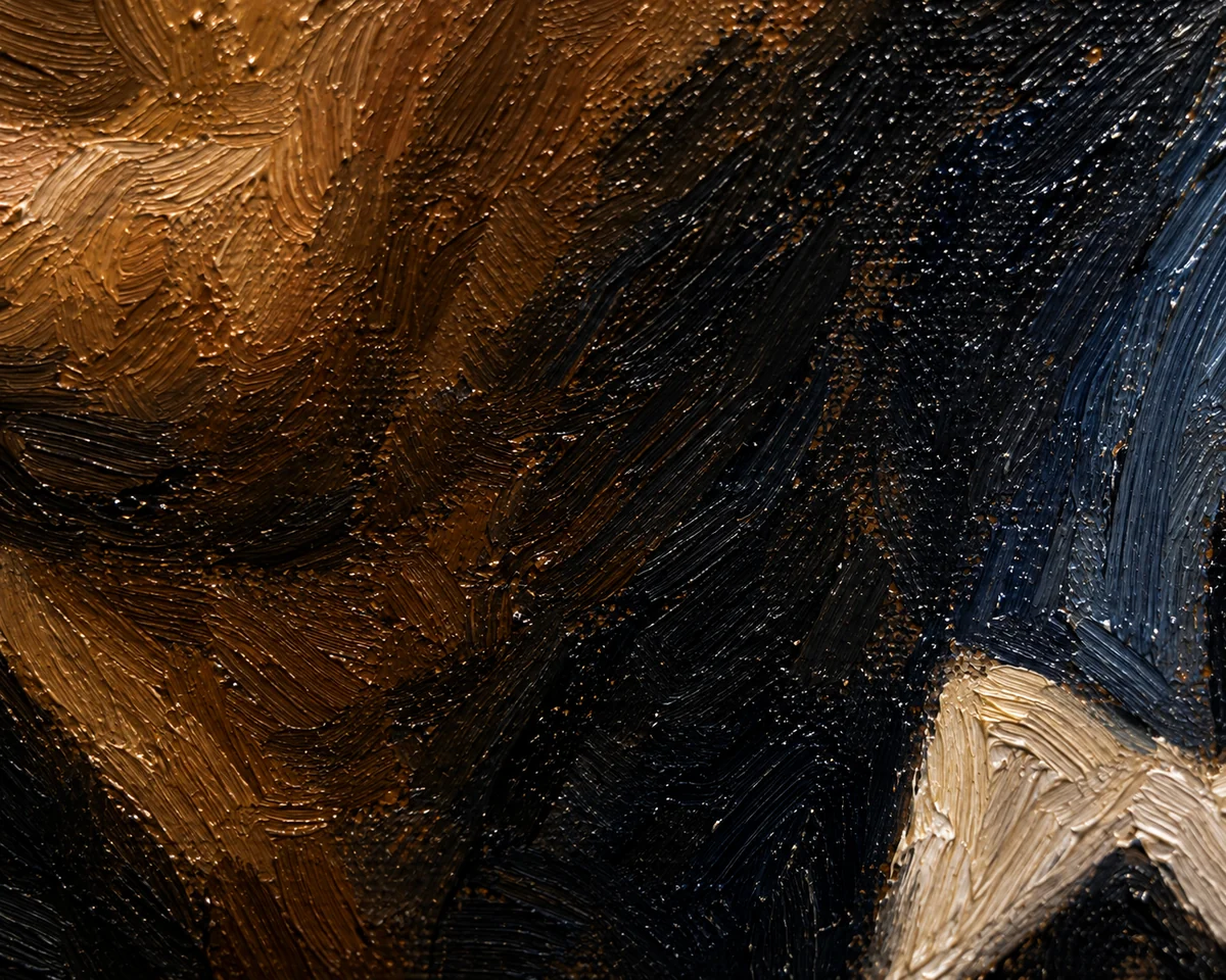 Brushwork detail