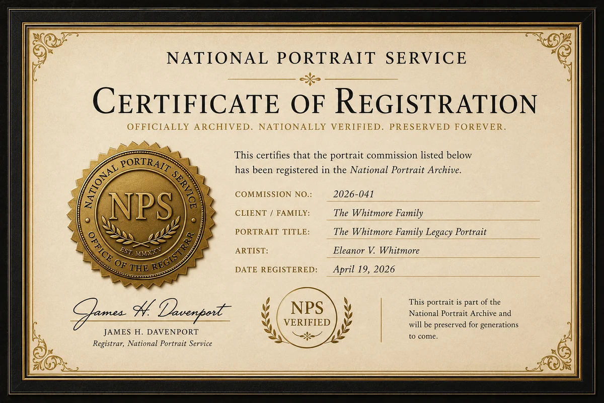 Certificate of commission